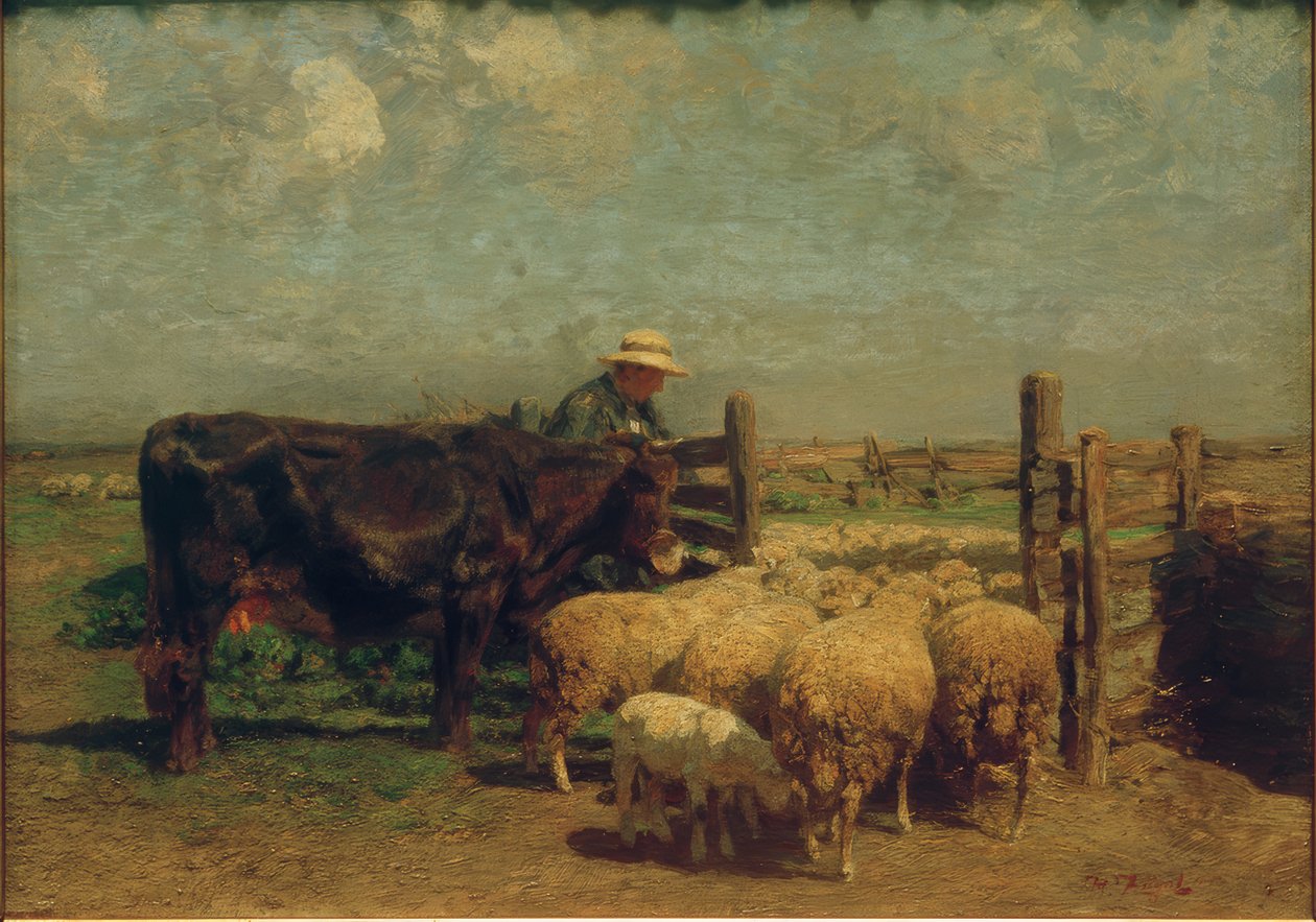 Al recinto delle pecore da Heinrich von Zügel