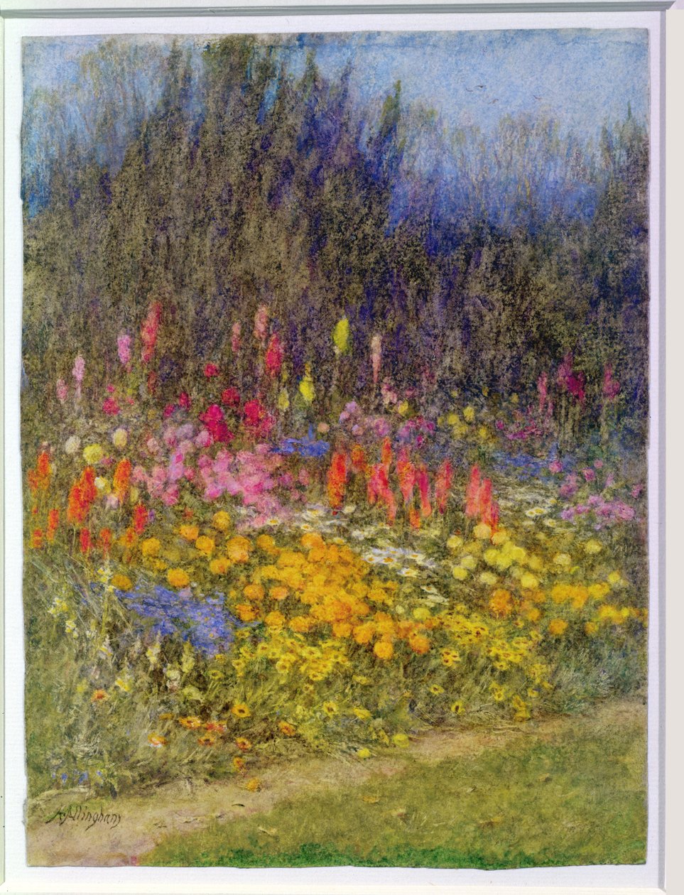 Un angolo di confine autunnale da Helen Allingham