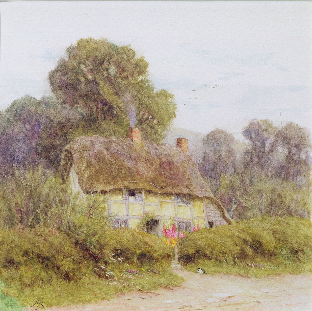 Un cottage di campagna da Helen Allingham
