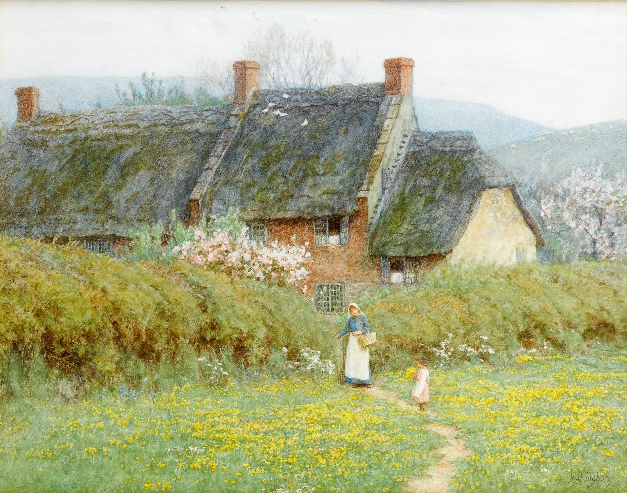 Ranuncoli, vicino a Bridport, Dorset da Helen Allingham