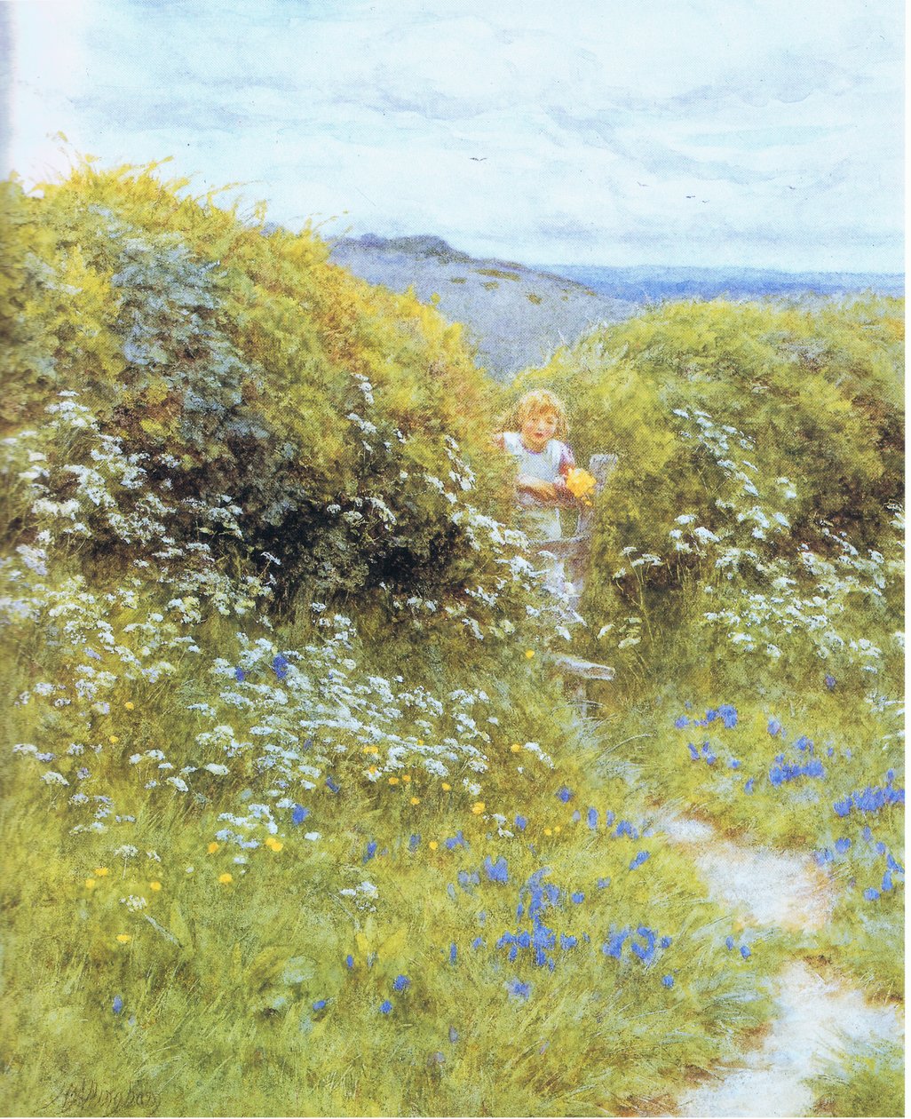 Prezzemolo e campanule da Helen Allingham