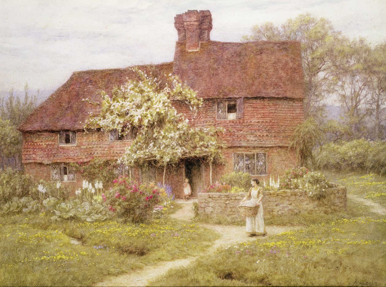 Rose Cottage, Shottermill da Helen Allingham