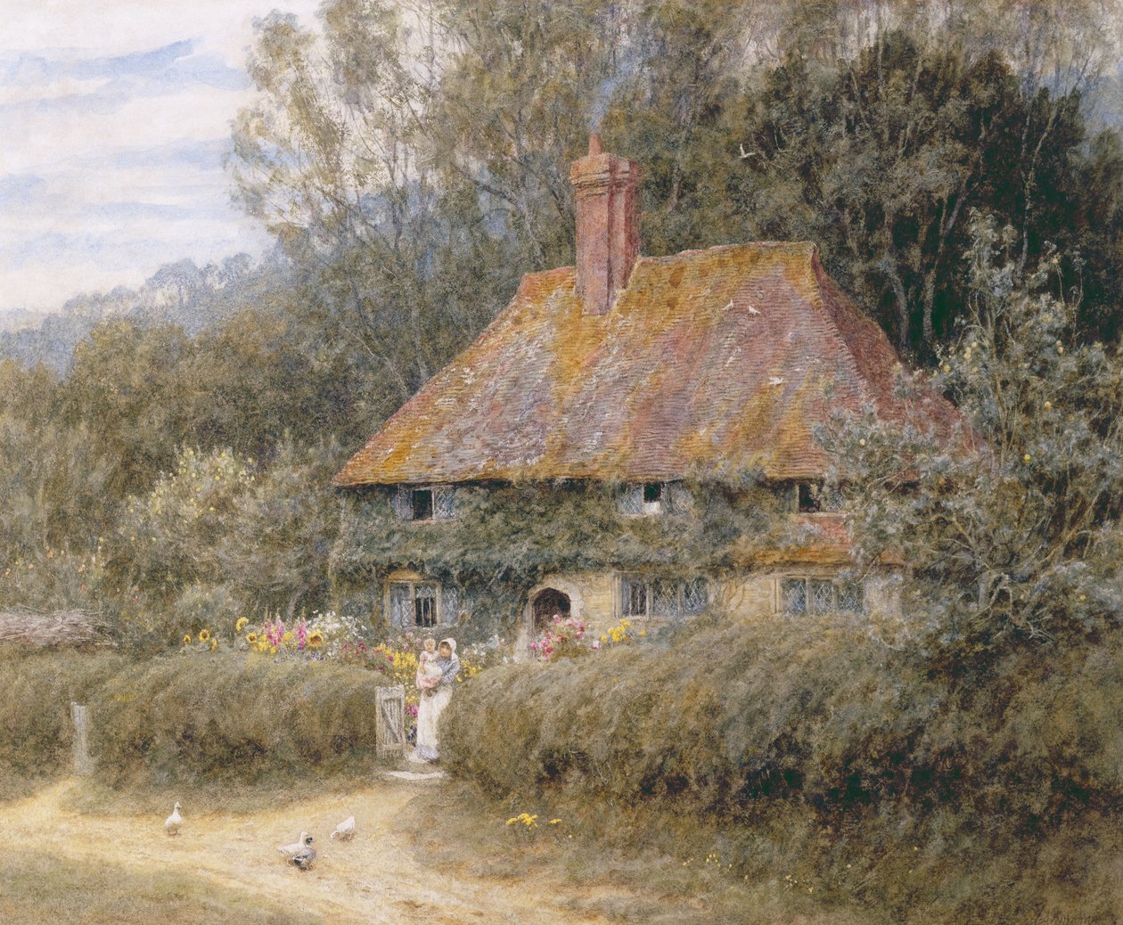 Fattoria Valewood sotto Blackwood, Surrey da Helen Allingham