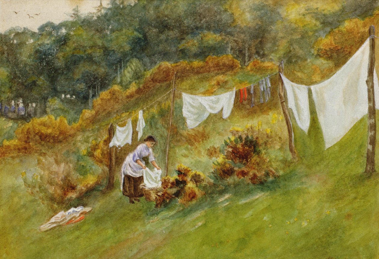 Giorno del bucato da Helen Allingham