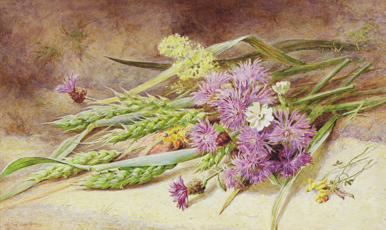 Grano verde e fiori selvatici da Helen Cordelia Coleman Angell