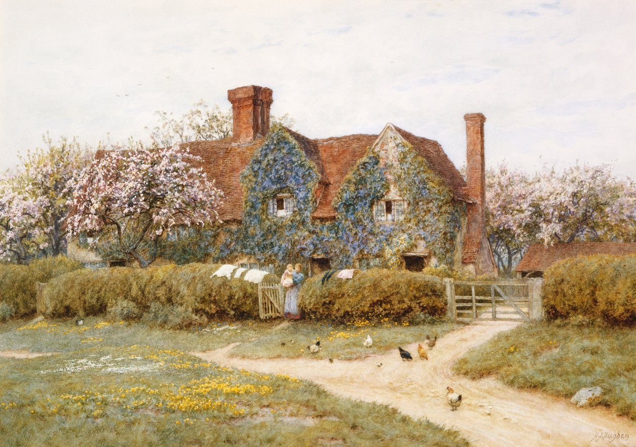 Una casa nel Buckinghamshire a Penstreet da Helen Allingham