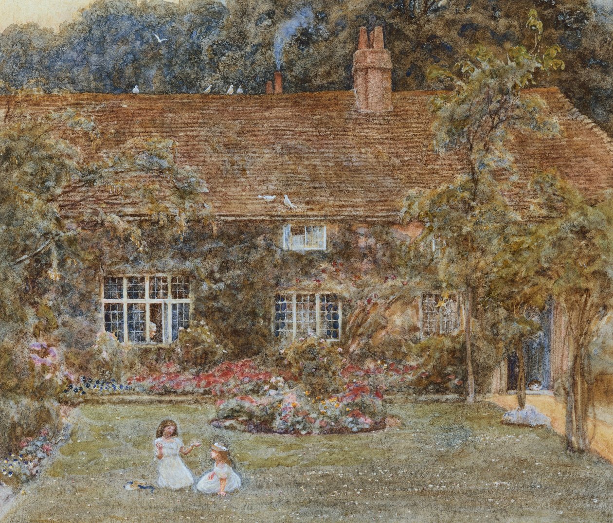 Una casa di campagna da Helen Allingham