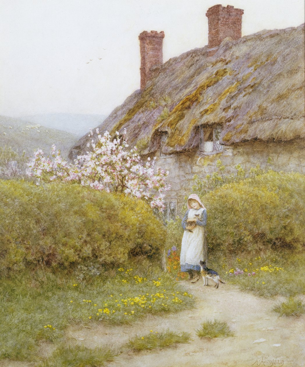 Cottage del Dorsetshire da Helen Allingham