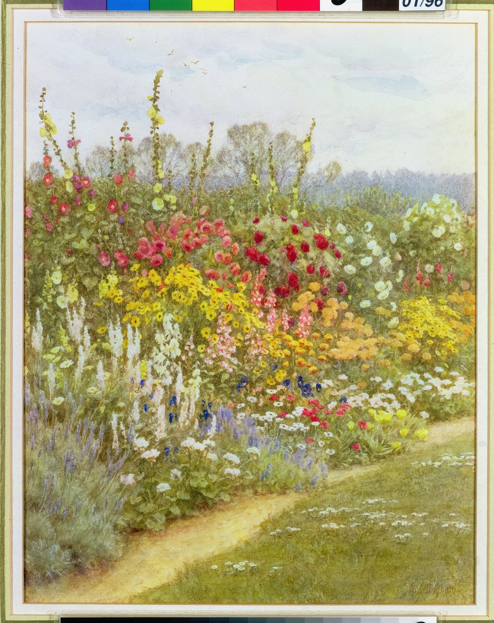 Un Bordo Erbaceo da Helen Allingham