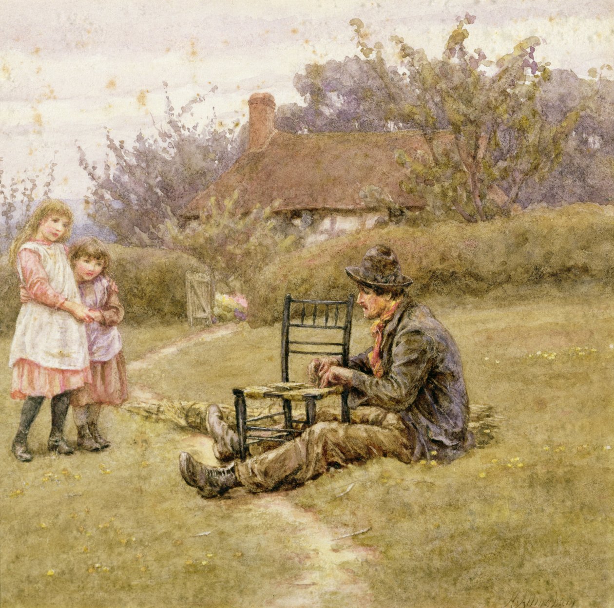 Riparatore di sedie da Helen Allingham