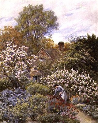 Giardino in primavera da Helen Allingham