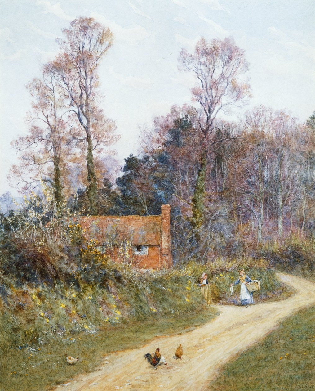 In una corsia di Witley da Helen Allingham