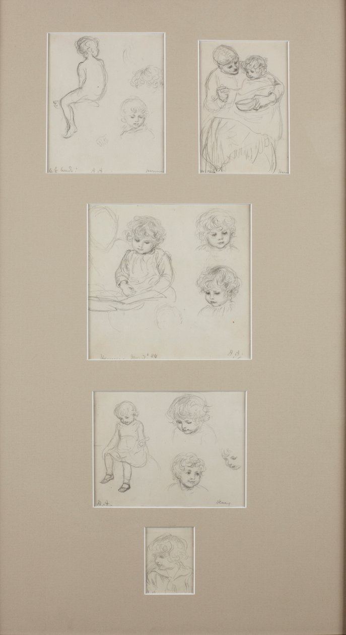 Schizzi di Henry Allingham, c.1884 da Helen Allingham