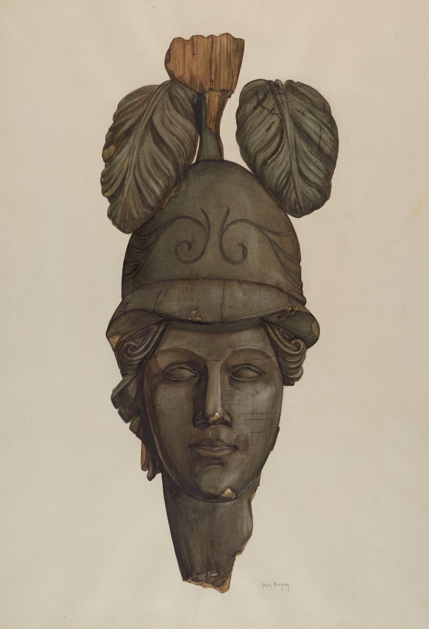 Testa da una Statua: Minerva da Helen Bronson