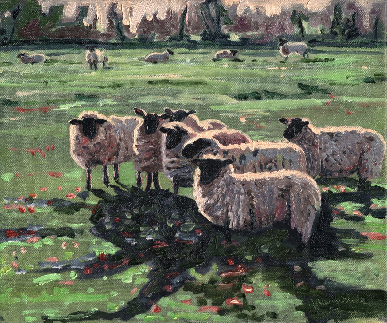 Gregge curioso I, 2009 da Helen White