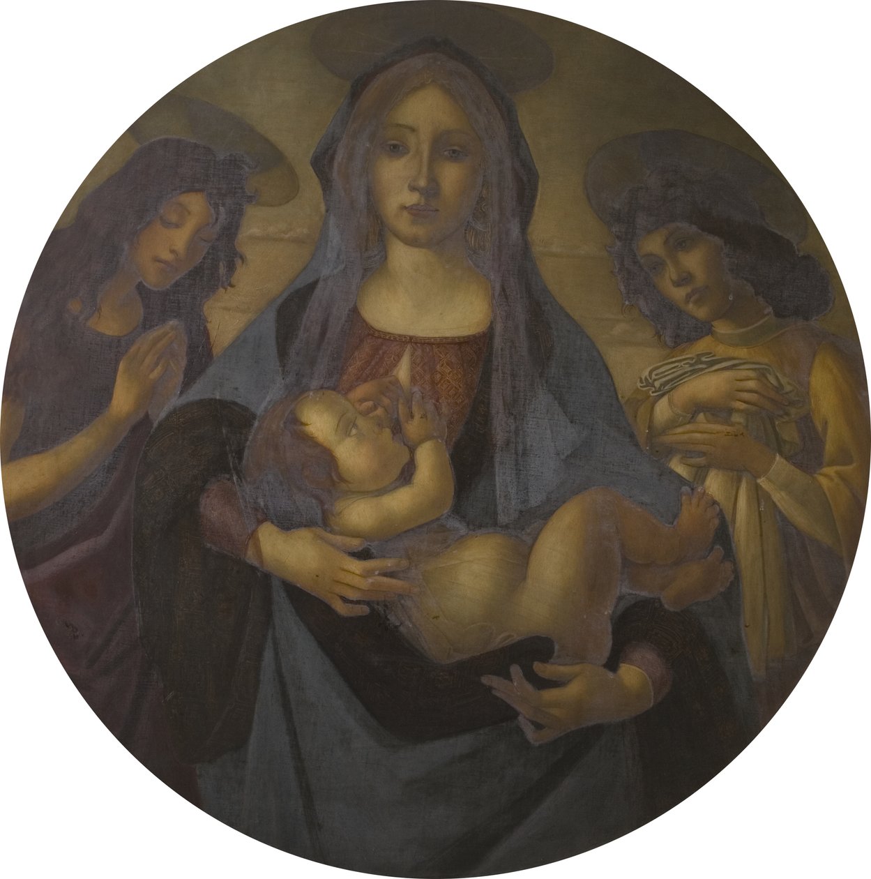 La Vergine e il Bambino con San Giovanni e un angelo (dopo Botticelli) da Helen d.1937 Coombe