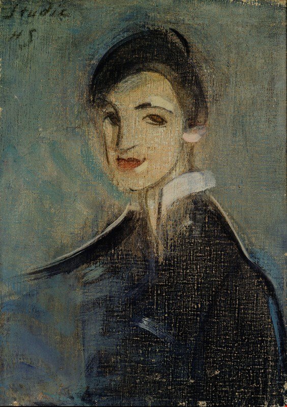 La cantante in nero da Helene Schjerfbeck