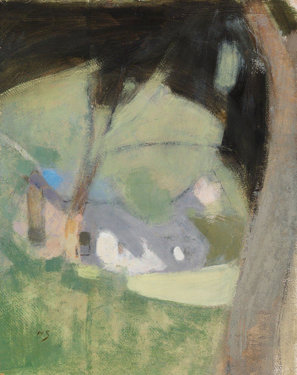 Il vecchio birrificio (Composizione) da Helene Schjerfbeck