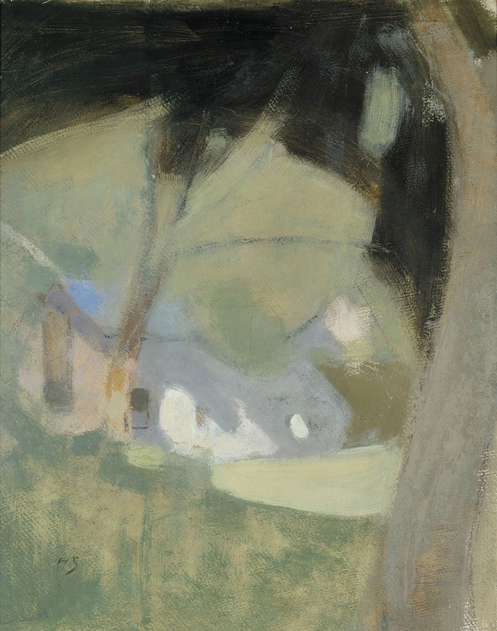 La composizione della vecchia birreria, 1918 da Helene Schjerfbeck