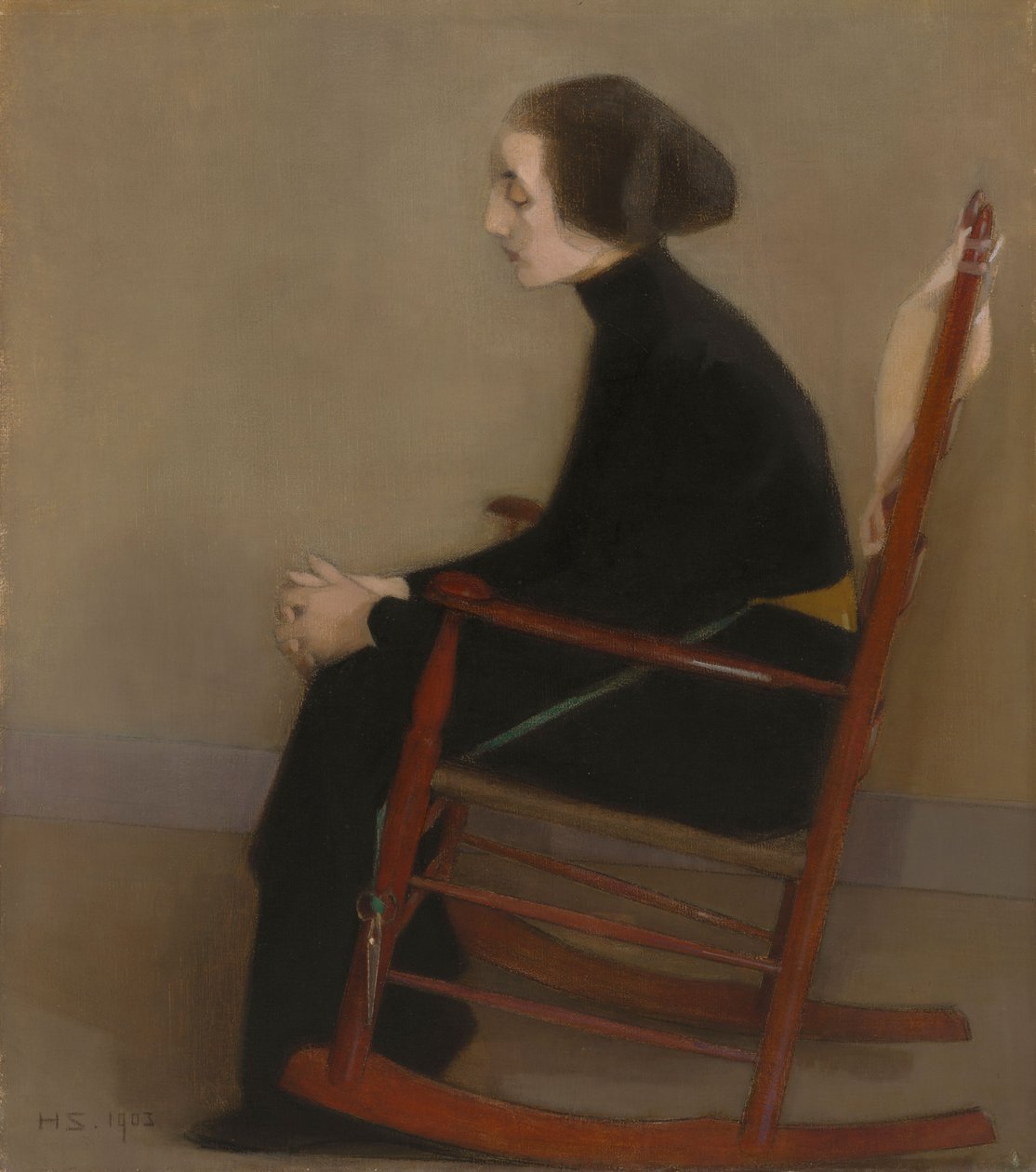 La sarta (la donna lavoratrice) da Helene Schjerfbeck