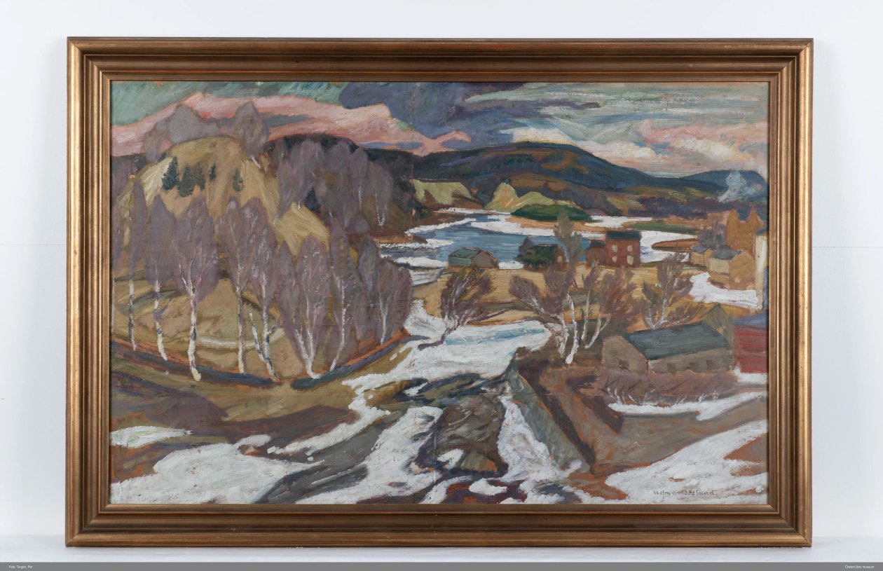 Il fiume Ångerman [DIPINTO A OLI] da Helmer Osslund