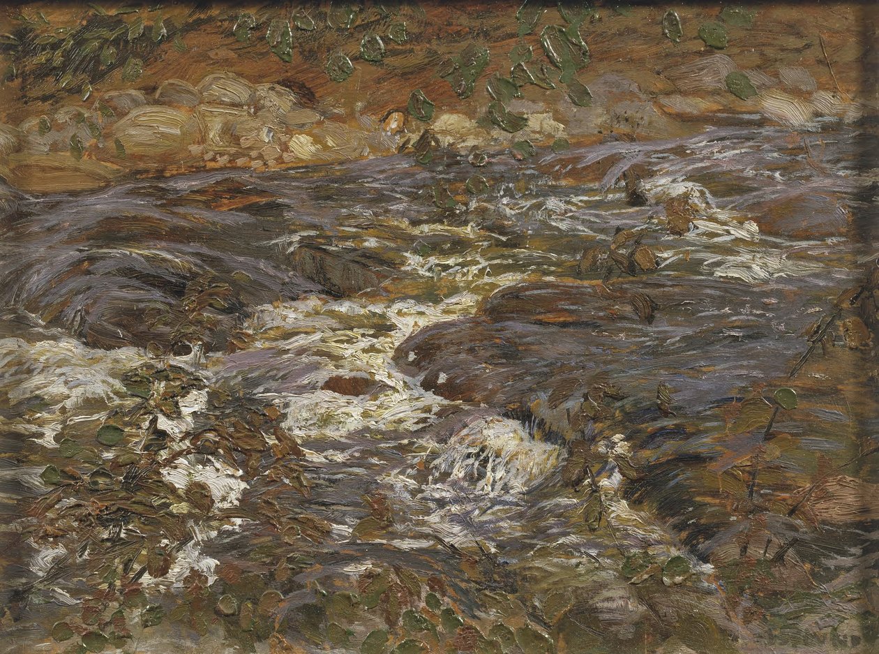 Ruscello a cascata da Helmer Osslund