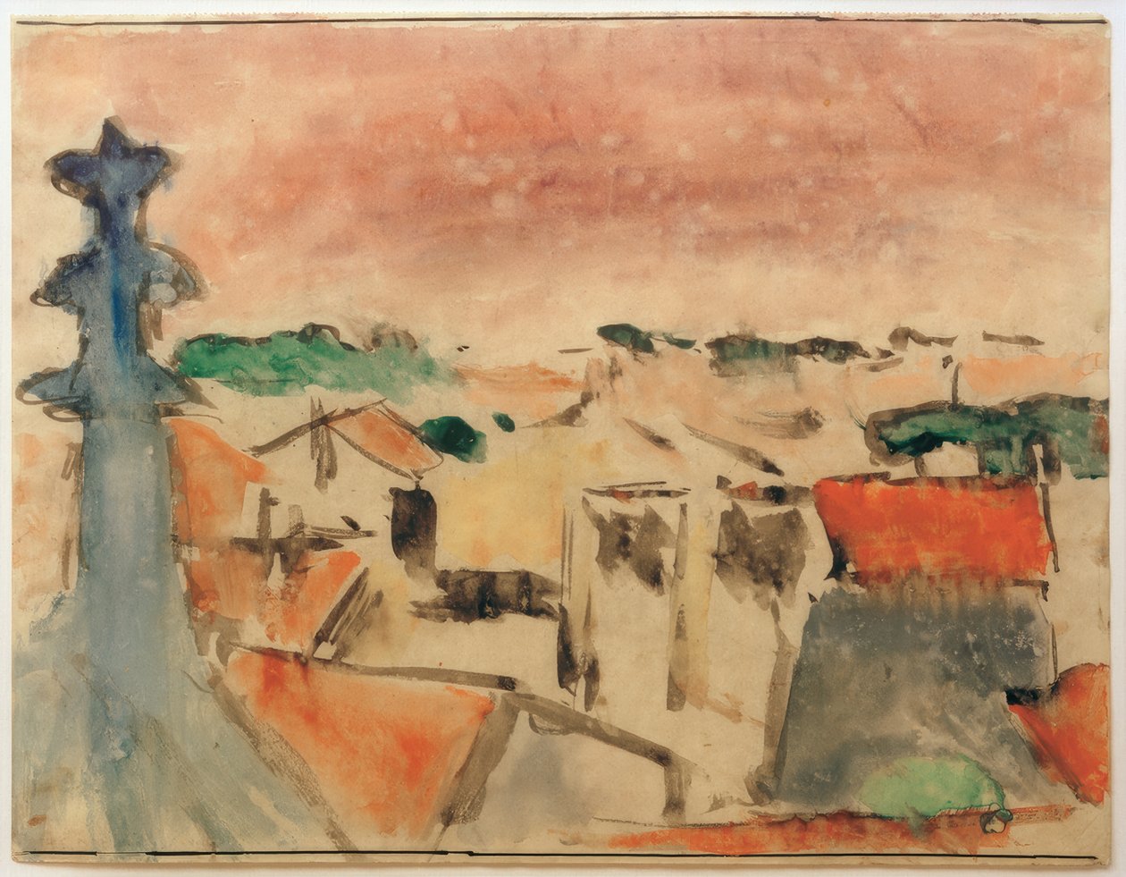 Villaggio sotto un cielo viola da Helmuth Macke