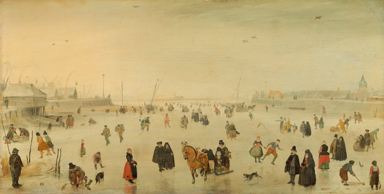 Scena sul ghiaccio da Hendrick Avercamp