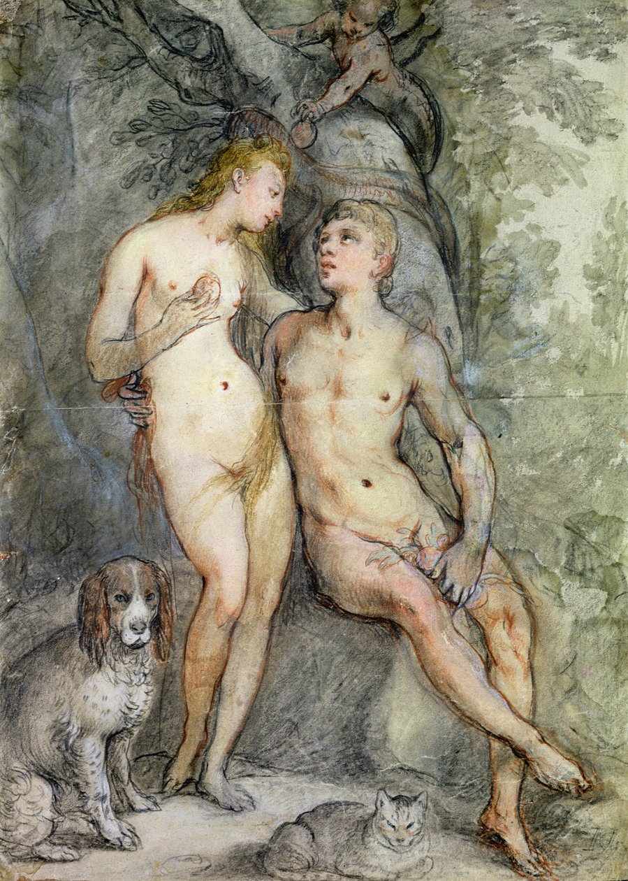 Adamo ed Eva da Hendrik Goltzius
