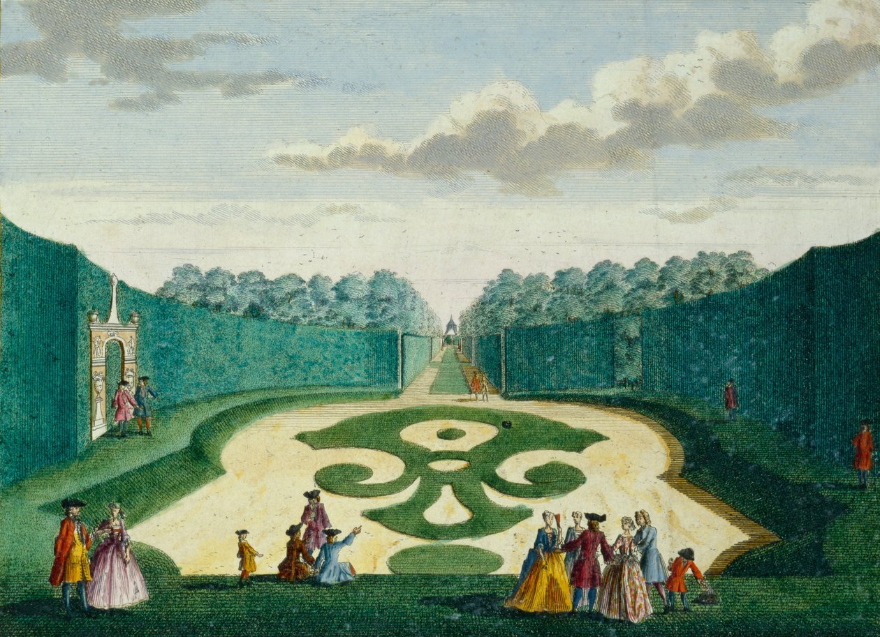Progetto per un giardino, c.1700 da Hendrick de and Brouerius Van Nidek, Mattheus Leth
