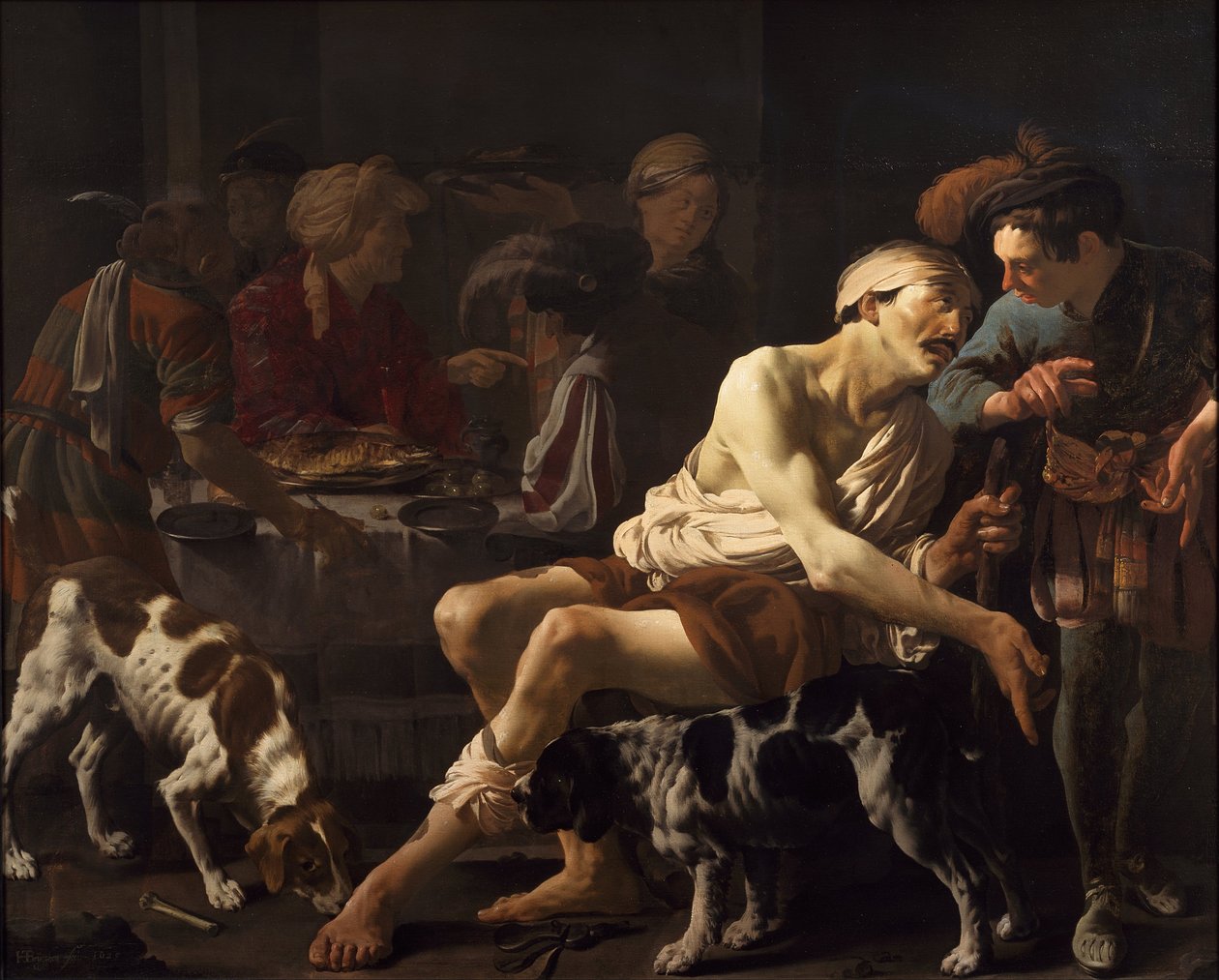 Il ricco e il povero Lazzaro da Hendrick ter Brugghen