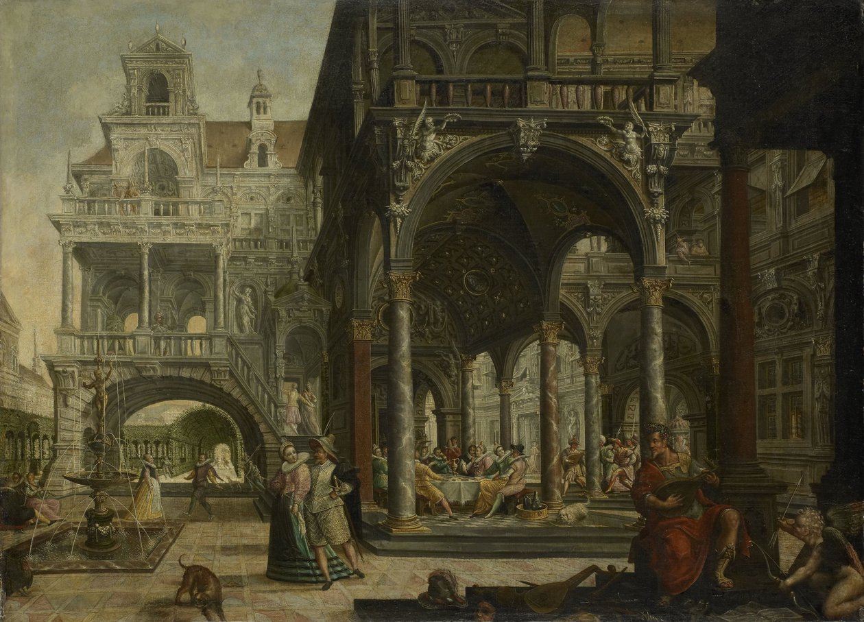 Palazzo rinascimentale immaginario da Hendrick Aerts
