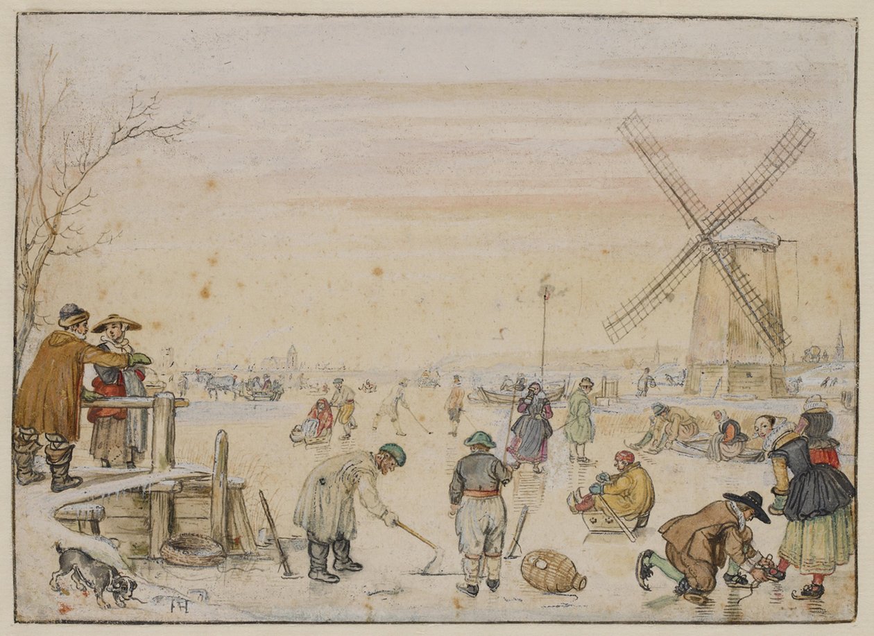 Divertimento sulla neve da Hendrick Avercamp