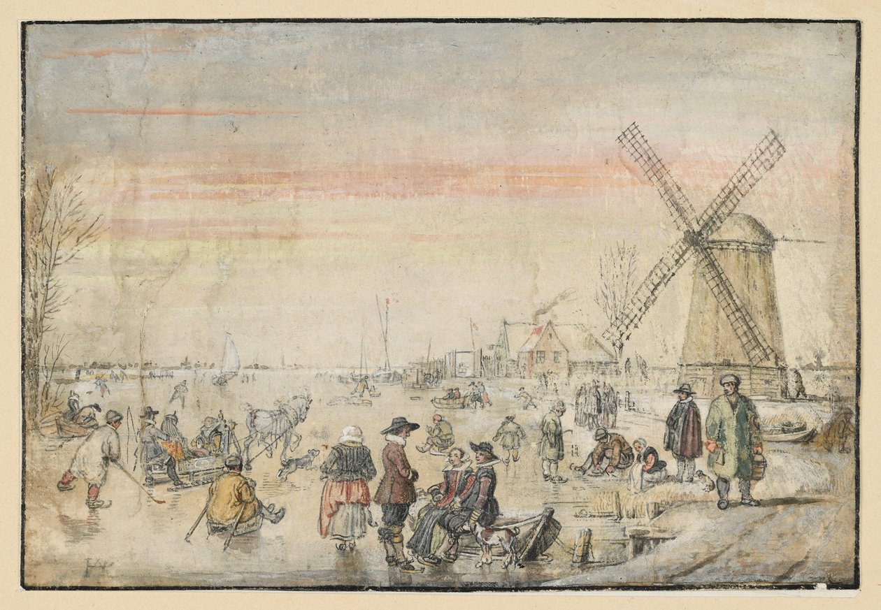 Vita sul ghiaccio da Hendrick Avercamp