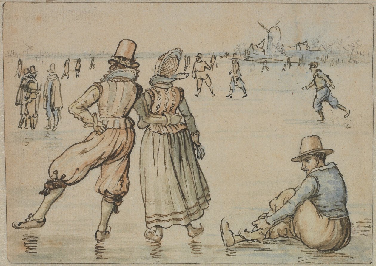 Pattinatori da Hendrick Avercamp