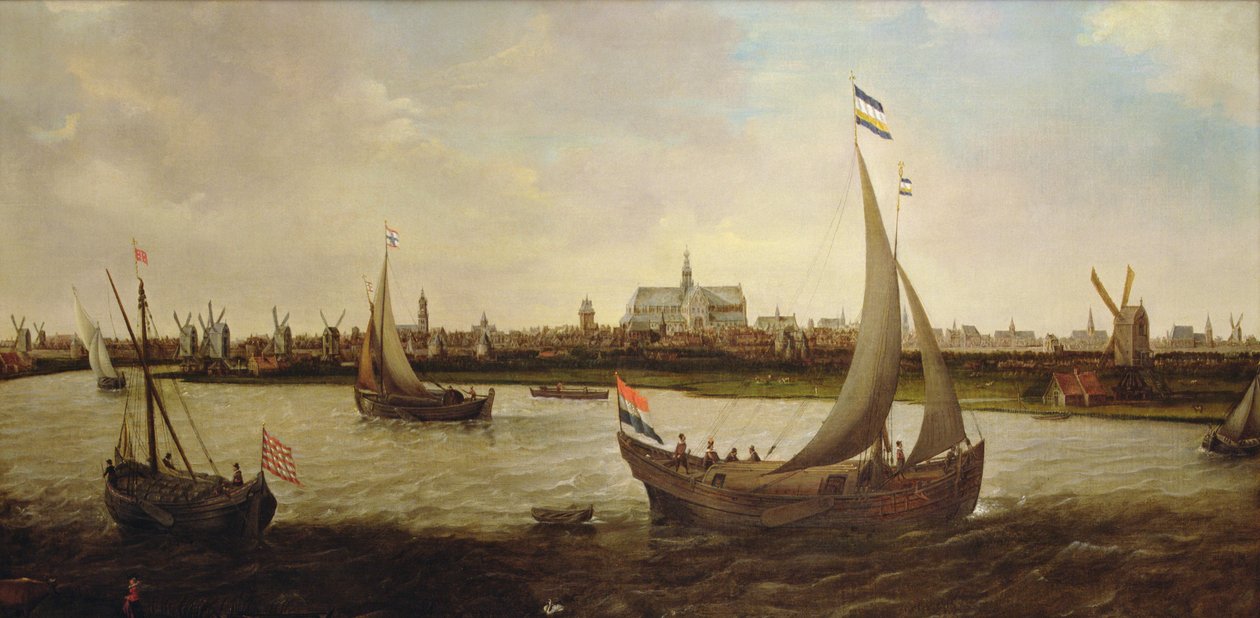 Veduta di Haarlem da nord da Hendrick Cornelisz. Vroom