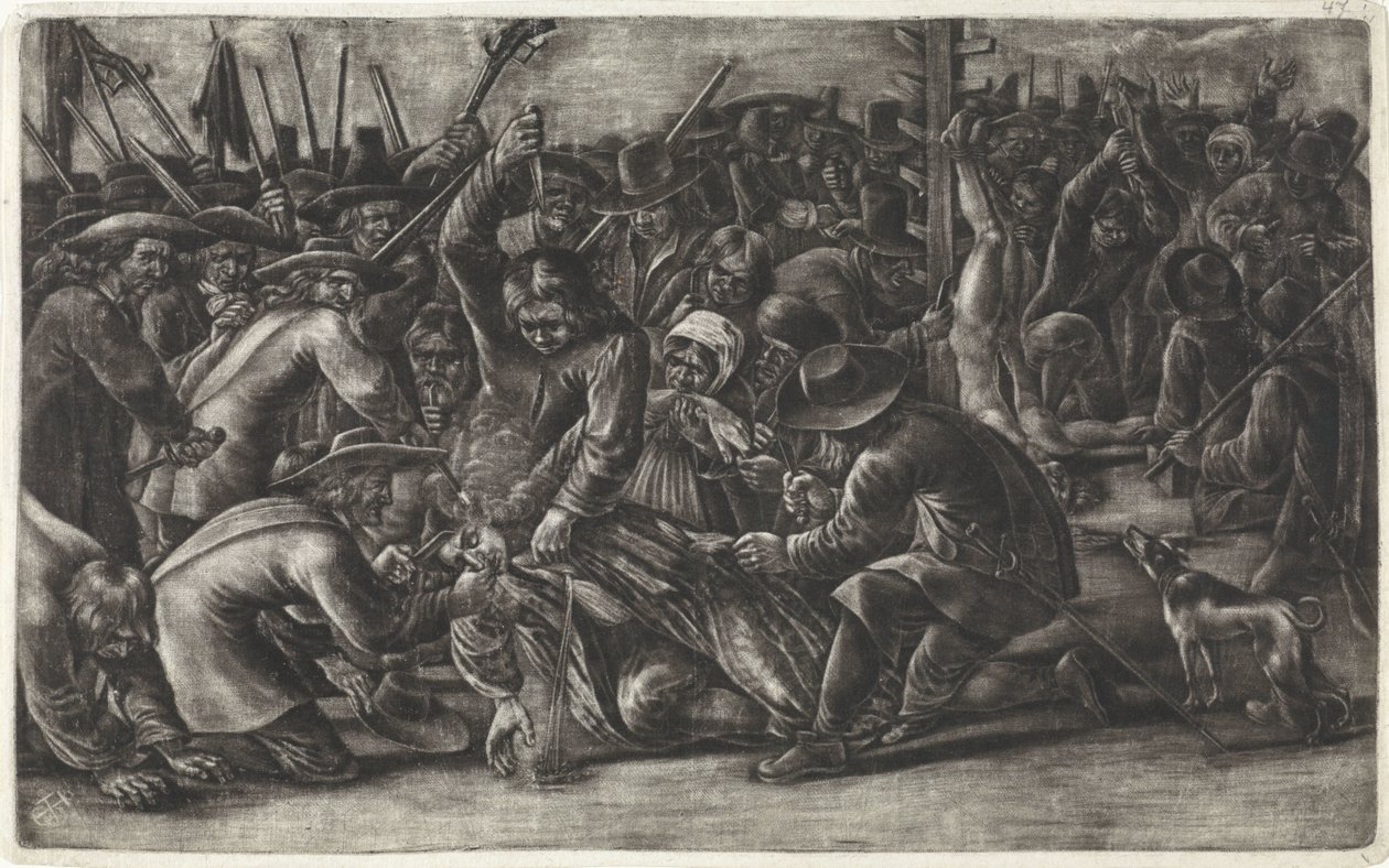 Mutilazione dei corpi dei fratelli De Witt, 1672 da Hendrick Danckerts