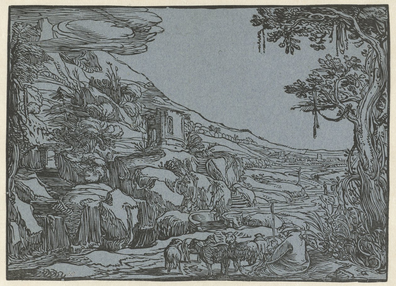 Paesaggio arcadico da Hendrick Goltzius (rejected attribution)