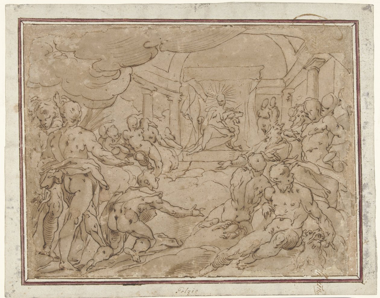 Faetonte chiede ad Apollo il carro del sole da Hendrick Goltzius (school of)