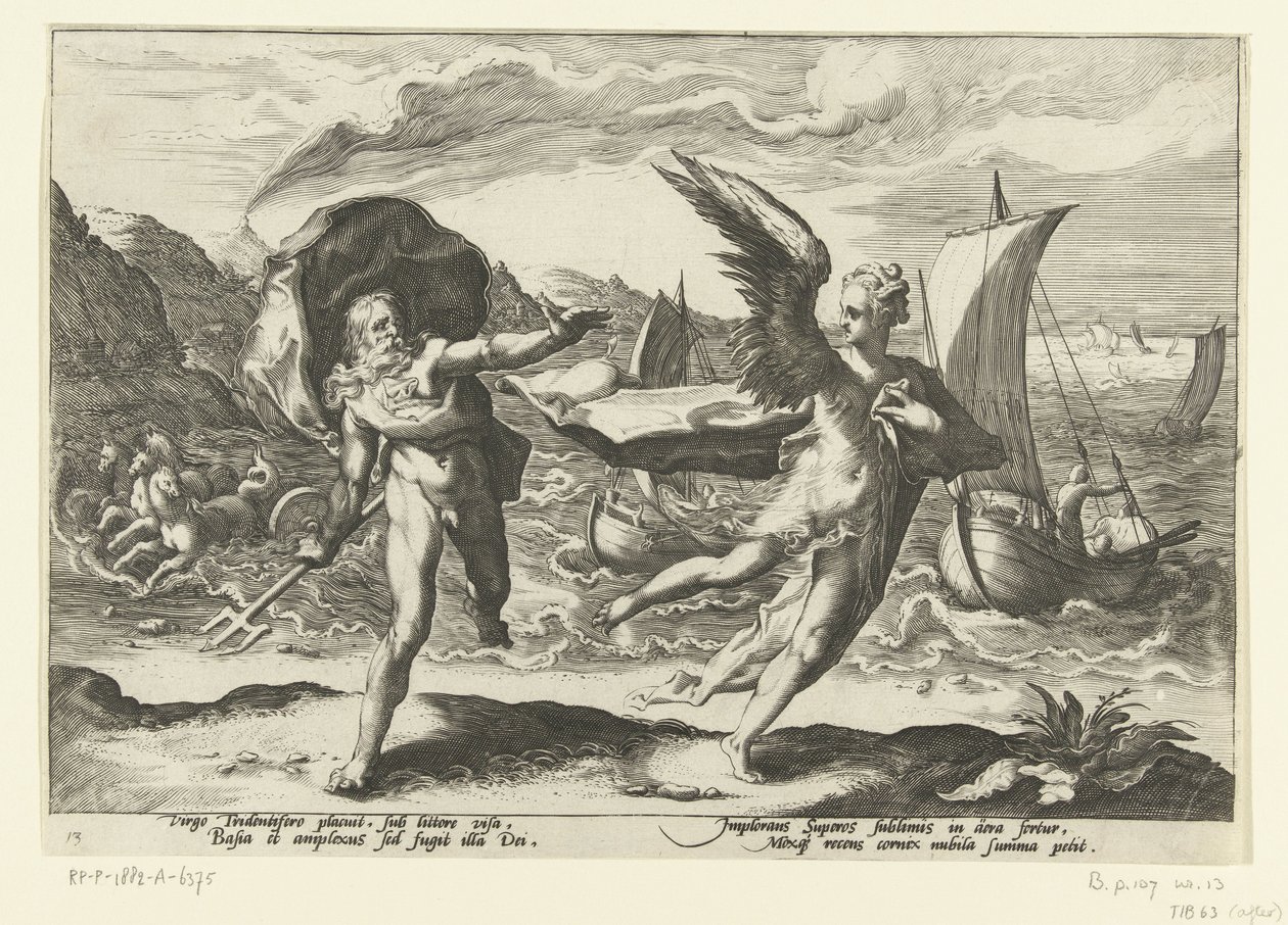 Cornice trasformata in corvo da Hendrick Goltzius (workshop of)