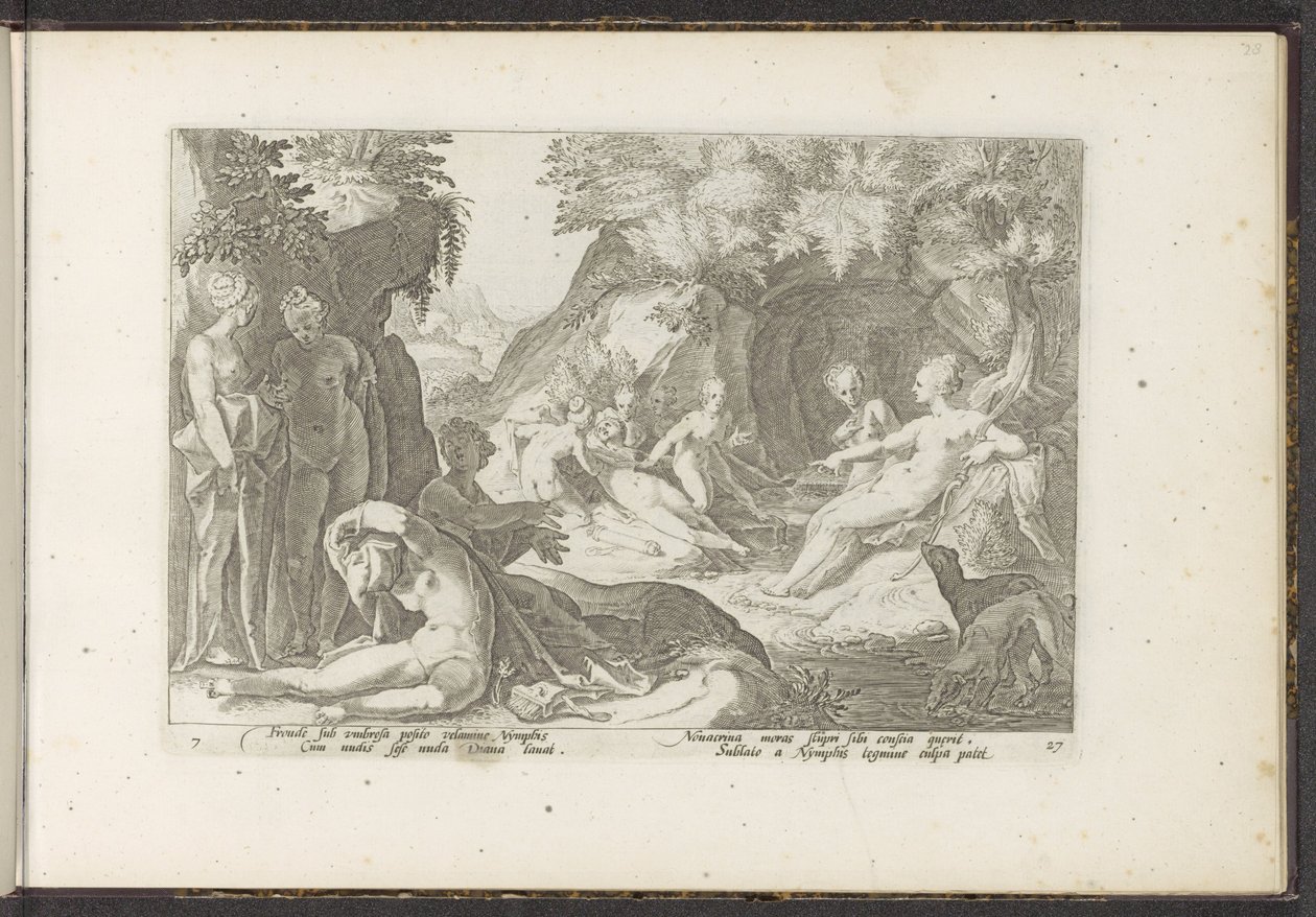 Diana scopre la gravidanza di Callisto da Hendrick Goltzius (workshop of)