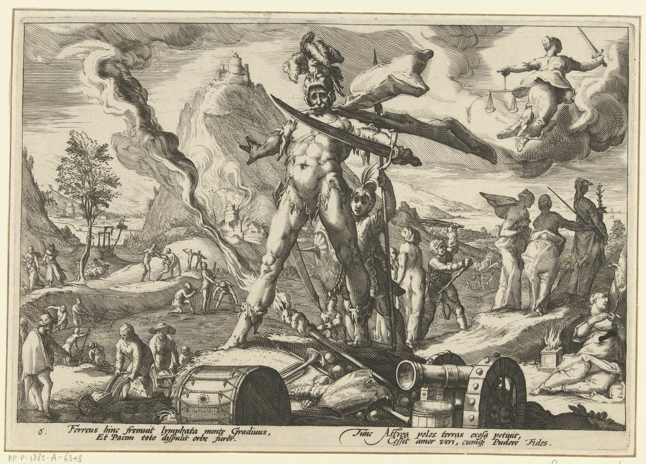 Età del Ferro da Hendrick Goltzius (workshop of)