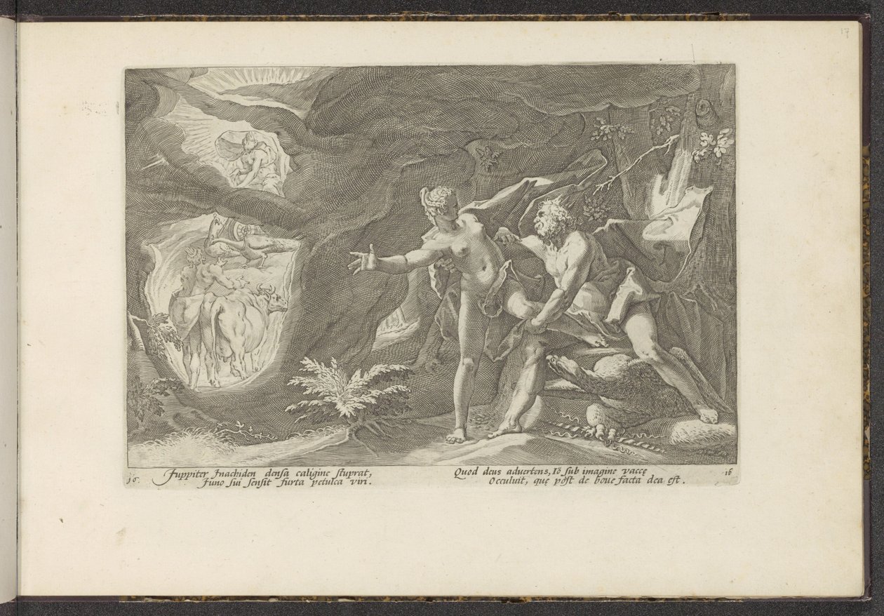 Giove si approfitta di Io da Hendrick Goltzius (workshop of)