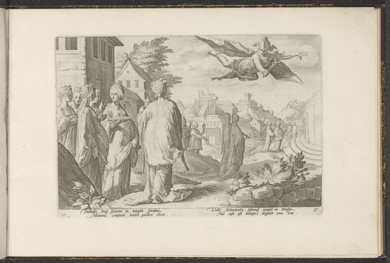 Mercurio si innamora di Erse da Hendrick Goltzius (workshop of)