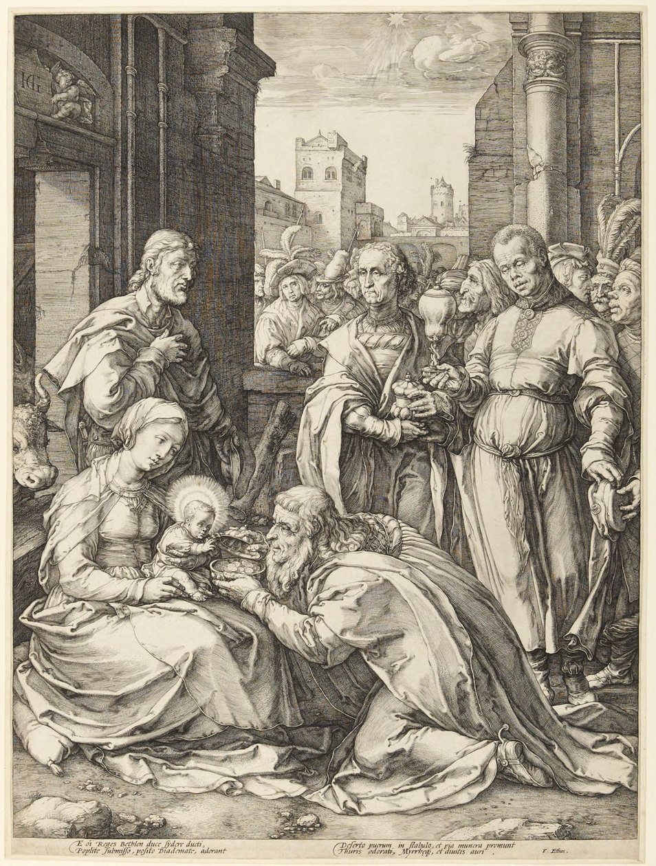 Adorazione dei Magi da Hendrick Goltzius
