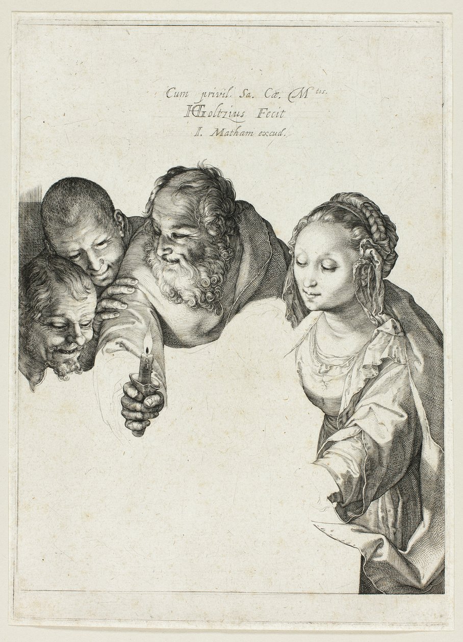 Adorazione dei pastori da Hendrick Goltzius
