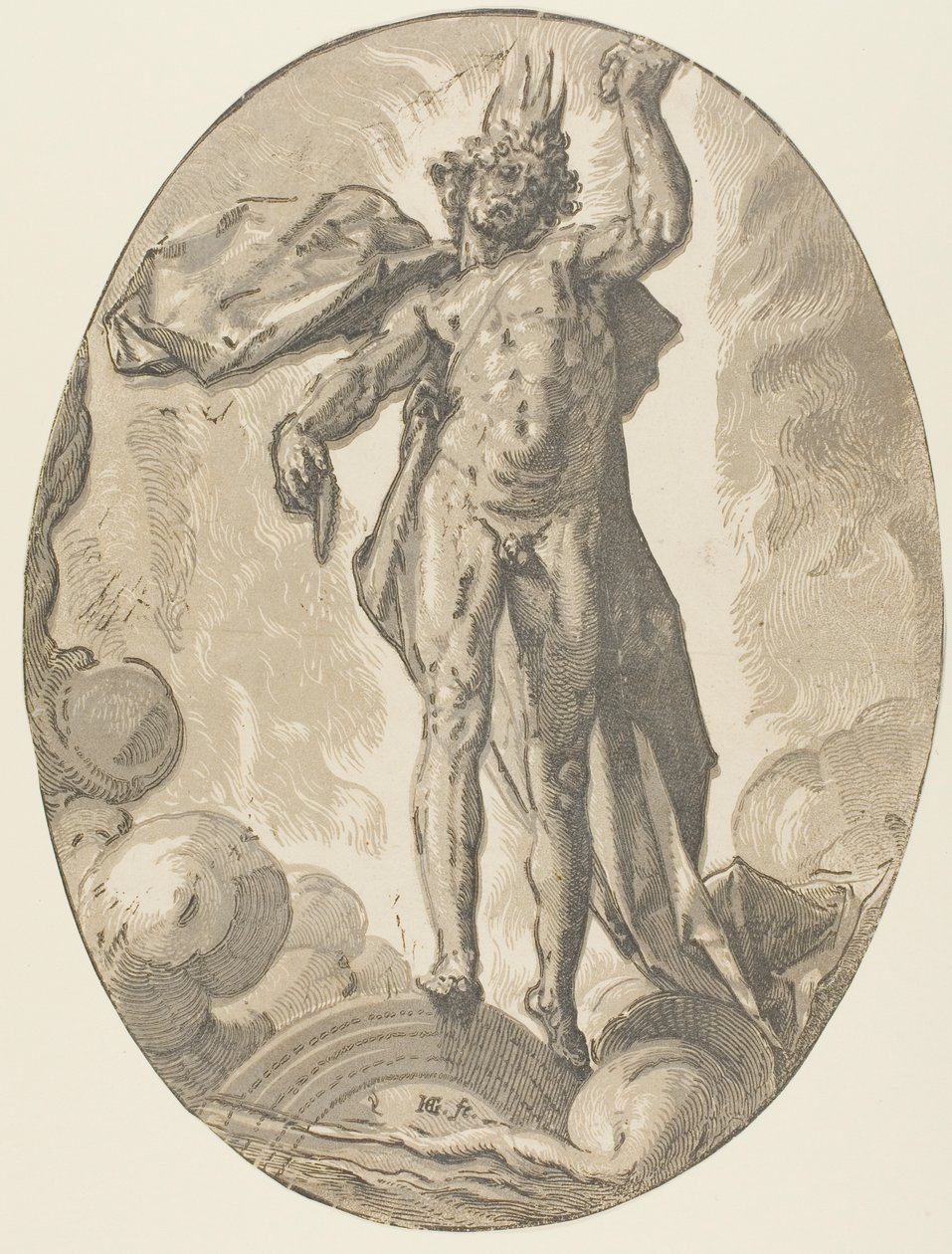 Etere, tavola sei da Demogorgon e le Divinità da Hendrick Goltzius
