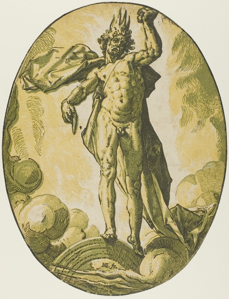Etere, tavola sei da Demogorgon e le divinità da Hendrick Goltzius