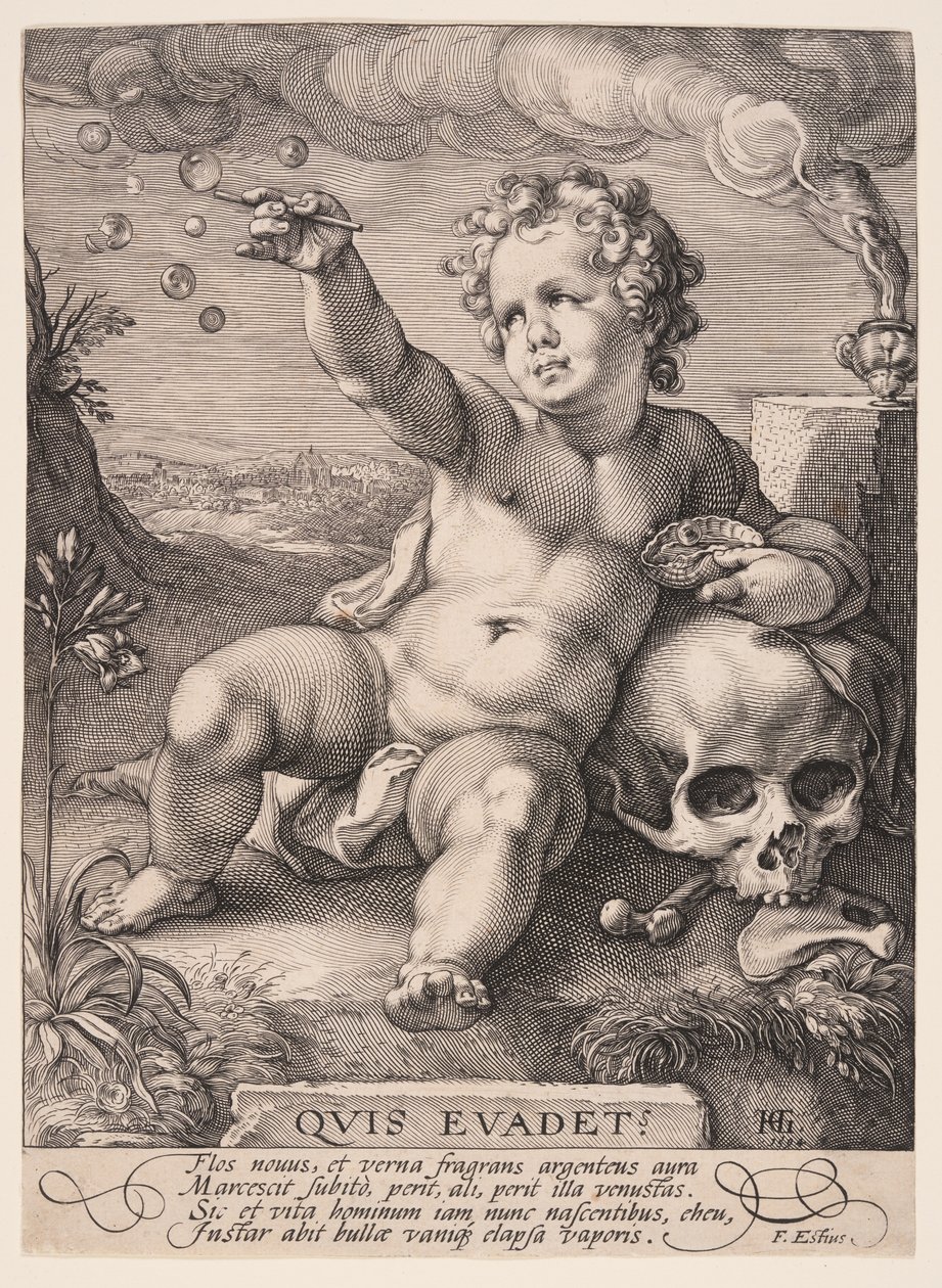 Allegoria della transcienza "Homo Bulla da Hendrick Goltzius