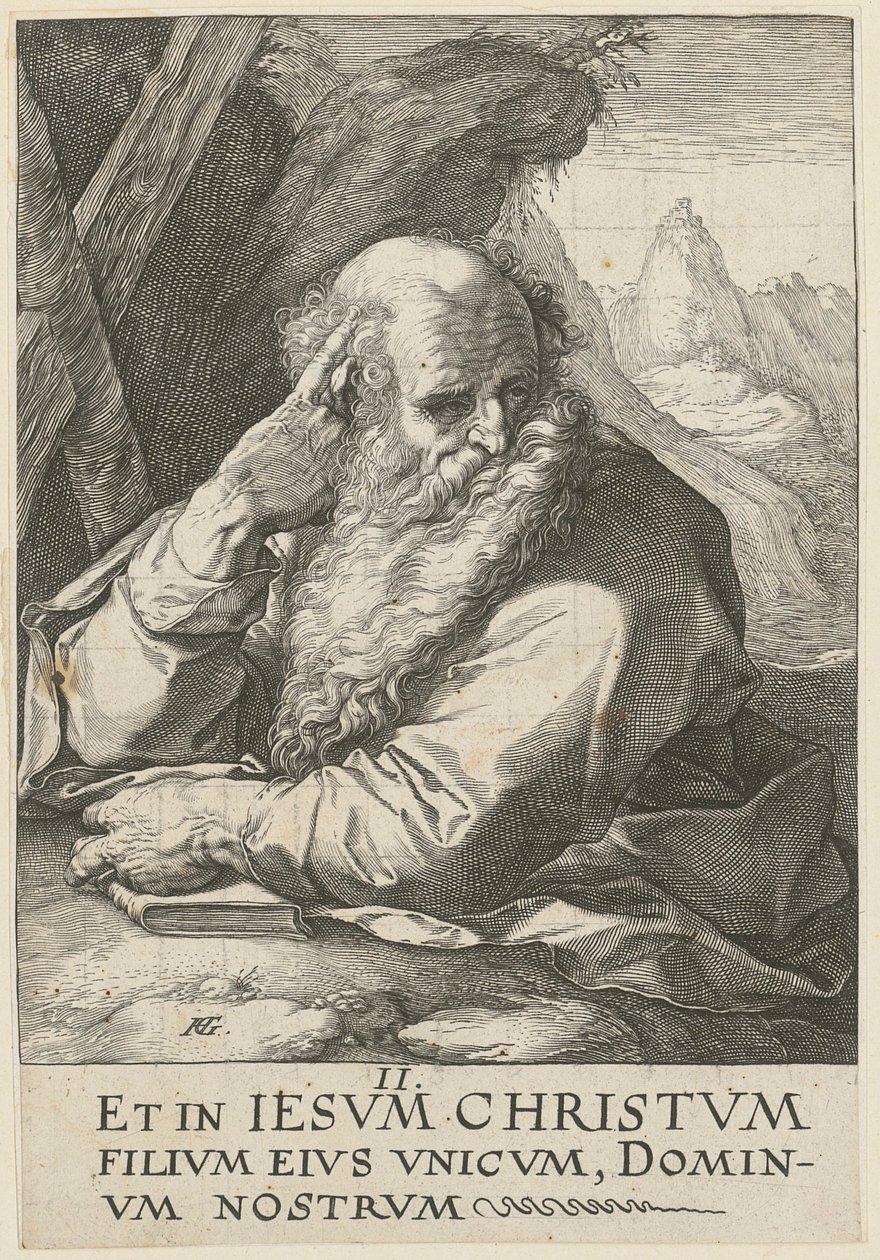 Andreas, foglio 2 della serie "Cristo, i dodici apostoli e Paolo" da Hendrick Goltzius